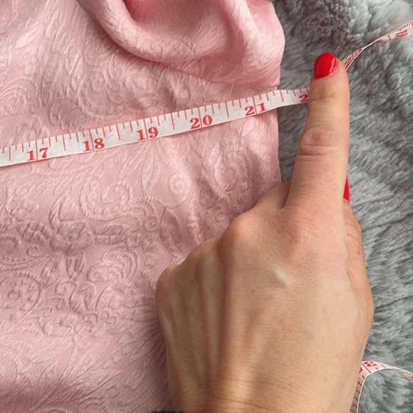 SILKLAND powder Pink 3/4 bell ruffle Sleeve Blouse M coquette fairy roma… - Picture 6 of 9